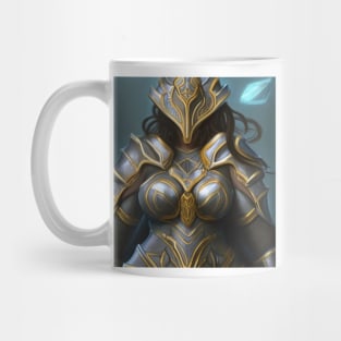 Curvy Beauty, Cosmic Queen: Afrofuturistic Art T-Shirt Mug